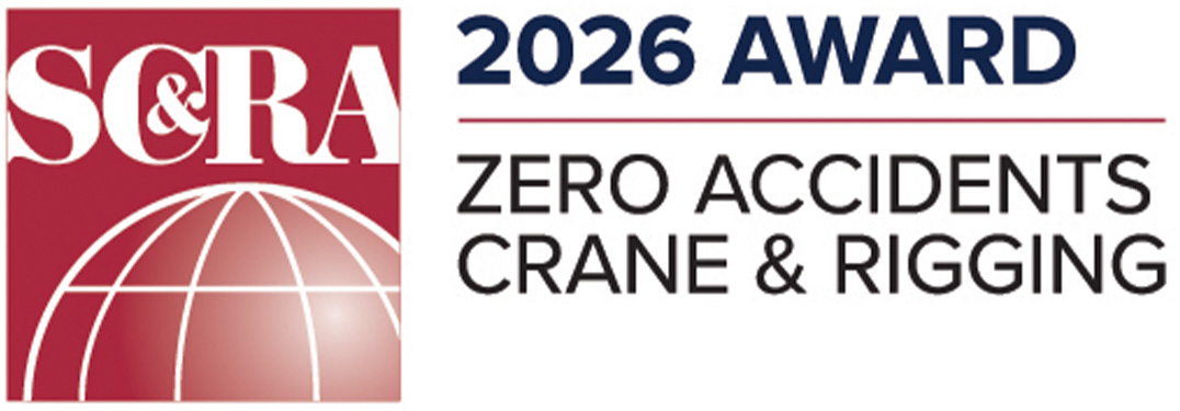 2026 SC&RA Crane & Rigging Safety Zero Accidents Award